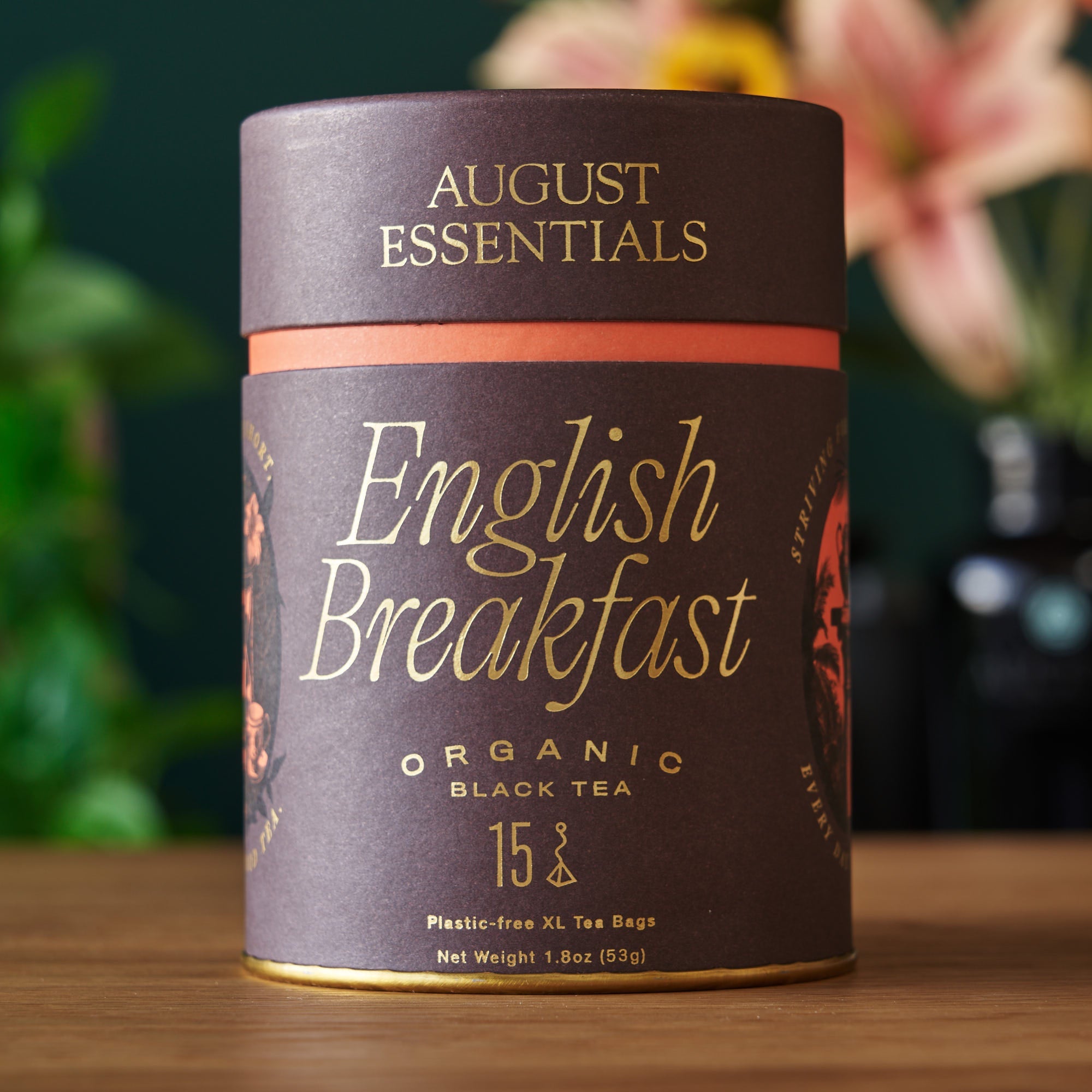August Essentials English Breakfast Black Tea - 15 Tea Bags
