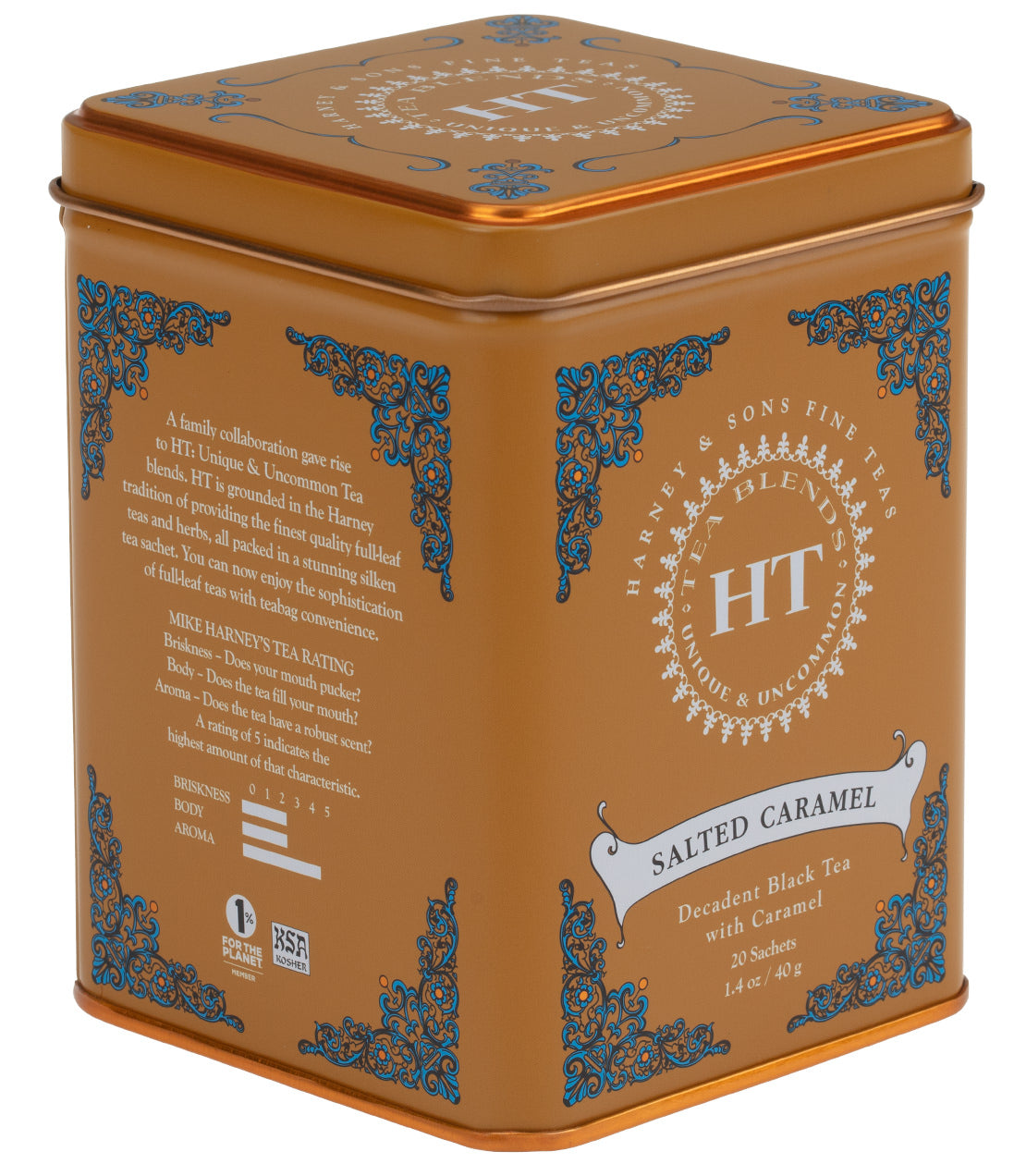 Harney & Sons Salted Caramel, HT Tin of 20 Sachets