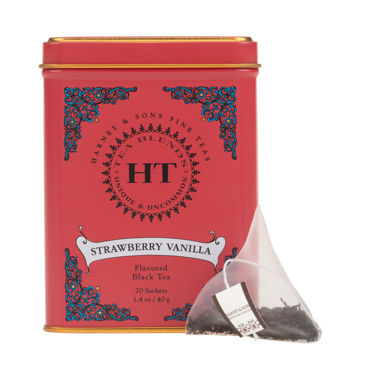 Harney & Sons Strawberry Vanilla, HT Tin of 20 Sachets