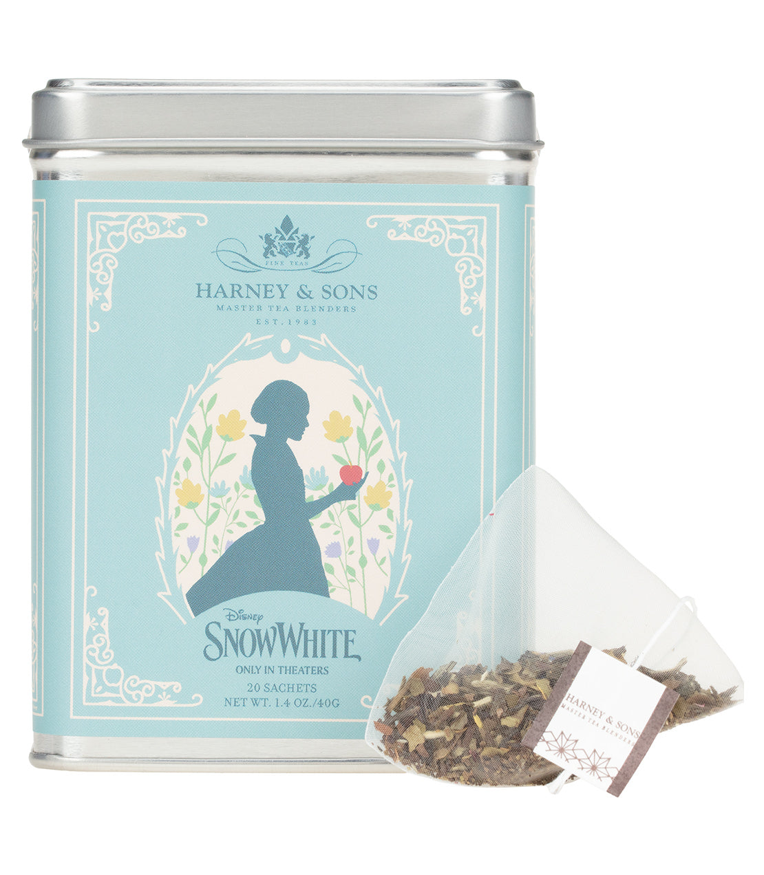 Harney & Sons Snow White, Tin of 20 Sachets
