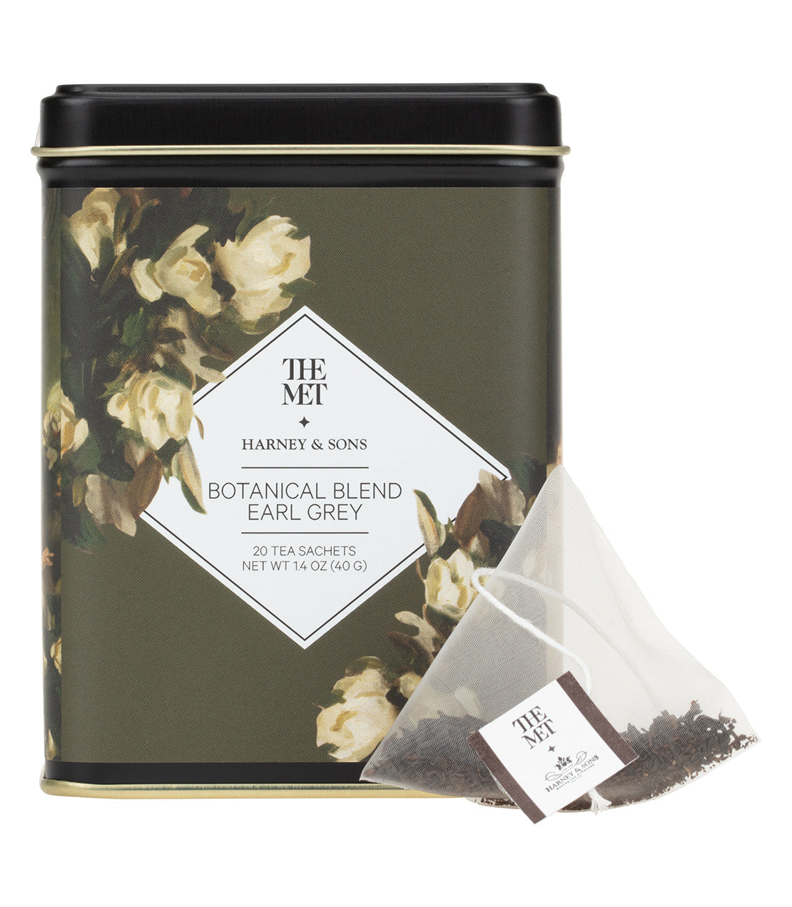 Harney & Sons Botanical Blend Earl Grey, Tin of 20 Sachets