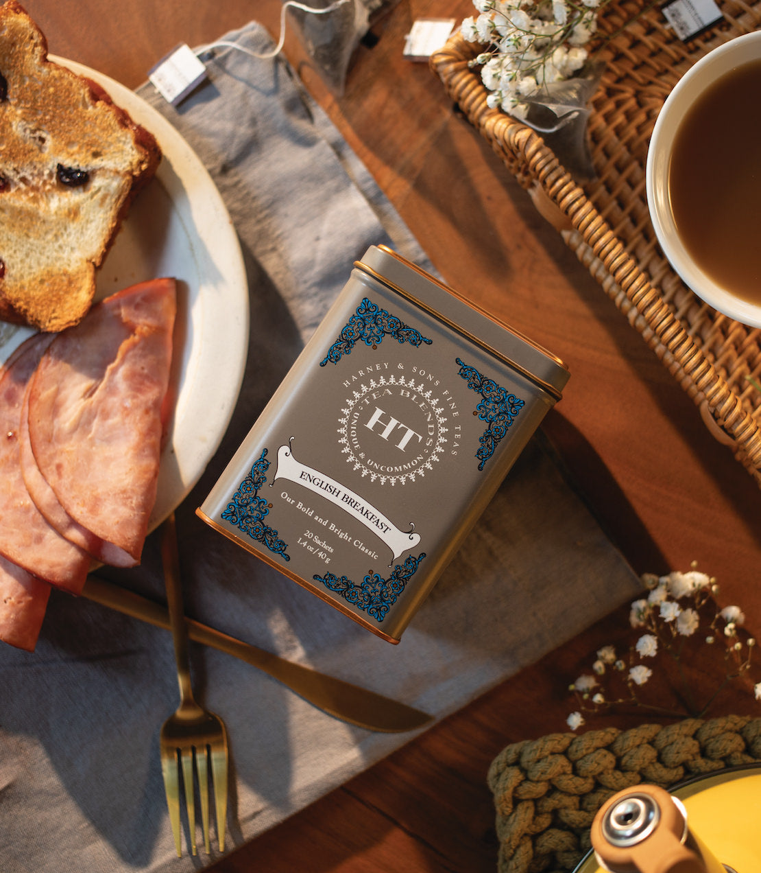 Harney & Sons English Breakfast, HT Tin of 20 Sachets