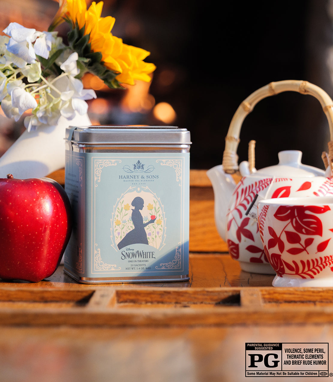 Harney & Sons Snow White, Tin of 20 Sachets