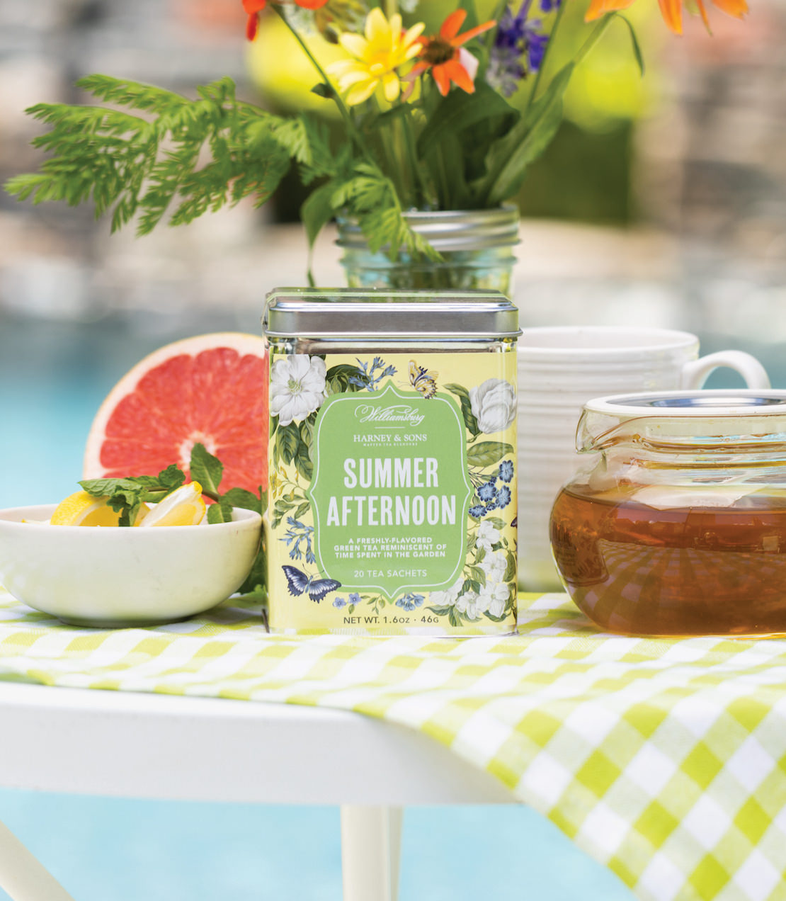 Harney & Sons Williamsburg Summer Afternoon Tea, Tin of 20 Sachets