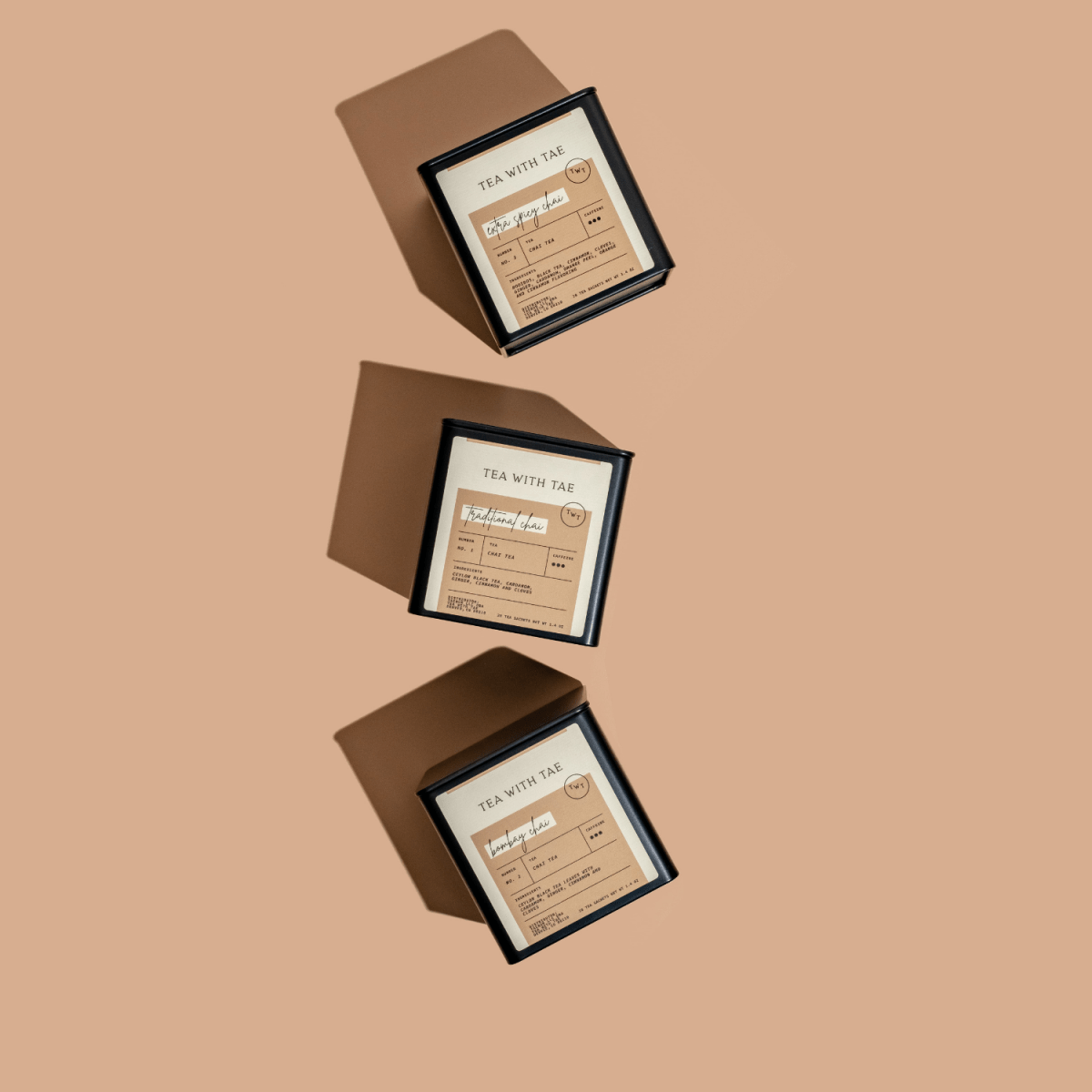 Tea with Tae Bombay Chai Tea Tin Gift (20 tea sachets)