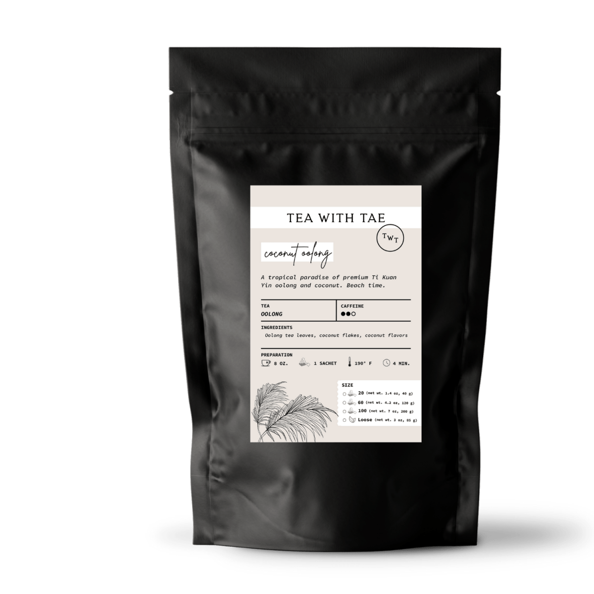 Tea with Tae Coconut Oolong Pouch