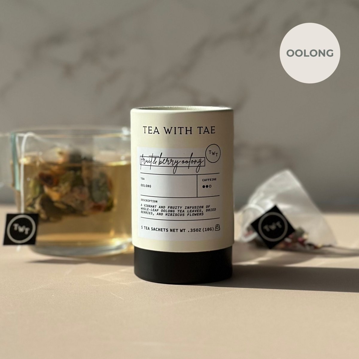 Tea with Tae Fruit & Berry Oolong Mini Tea Tube (5 tea bags)