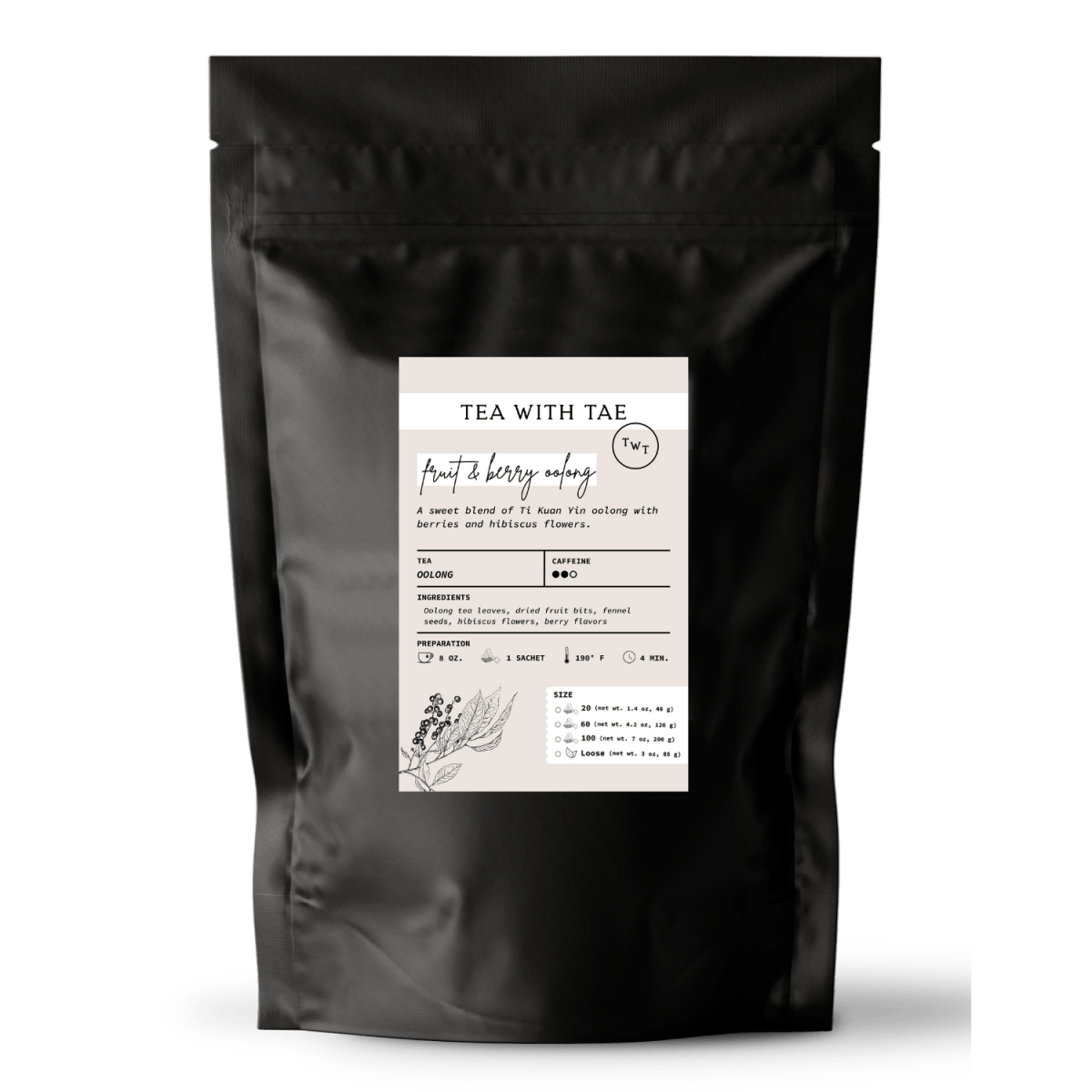 Tea with Tae Fruit & Berry Oolong Pouch