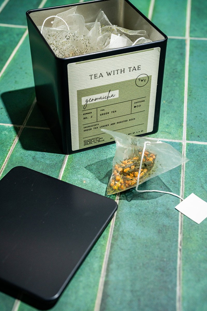 Tea with Tae Genmaicha Tea Tin Gift (20 tea sachets)