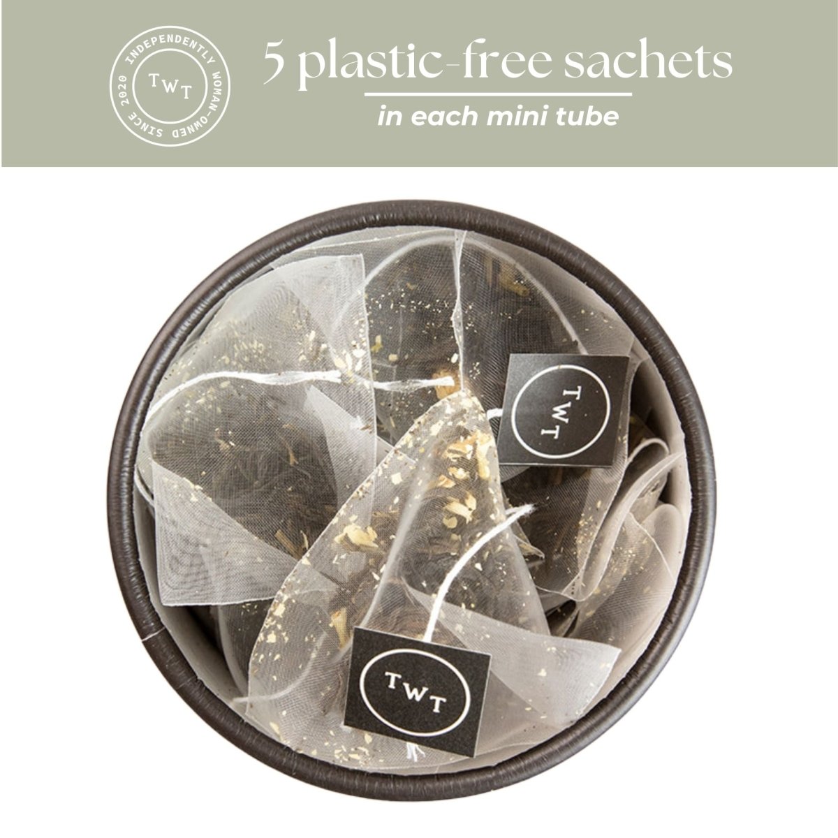 Tea with Tae Jasmine Green Tea Mini Tea Tube (5 tea bags)