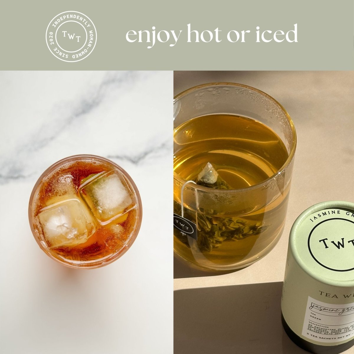 Tea with Tae Jasmine Green Tea Mini Tea Tube (5 tea bags)