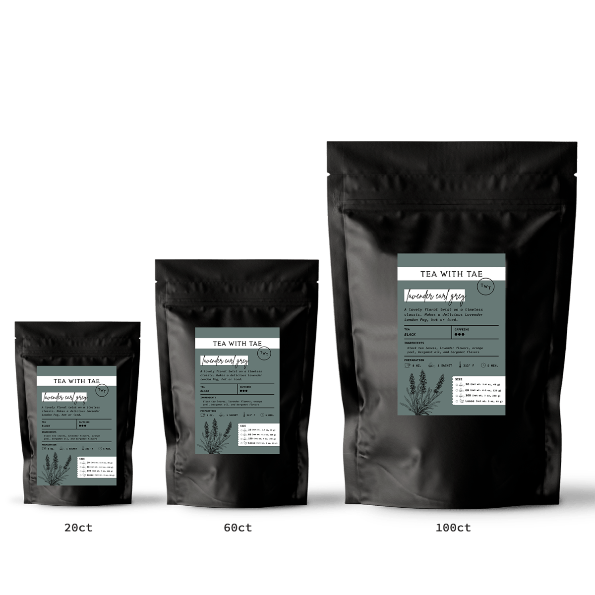 Tea with Tae Lavender Earl Grey Pouch