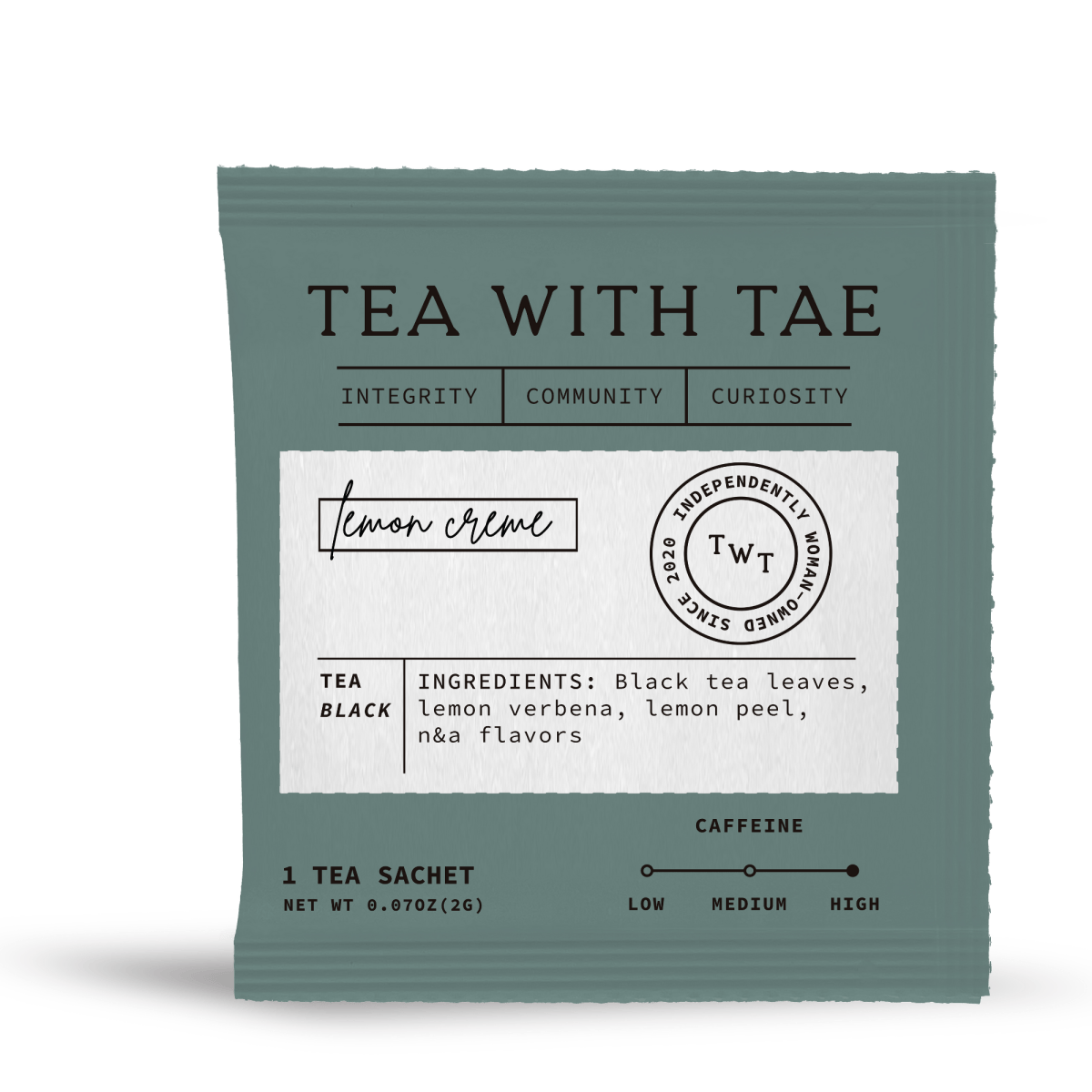 Tea with Tae Lemon Crème 50 ct. Overwrap Bag