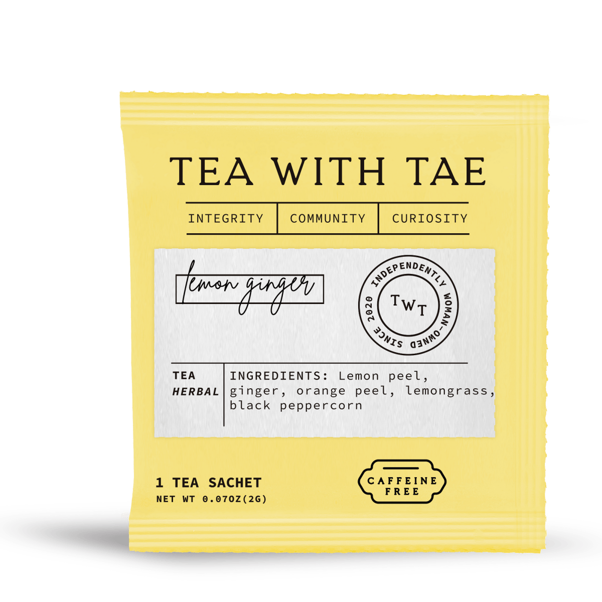 Tea with Tae Lemon Ginger 50 ct. Overwrap Bag