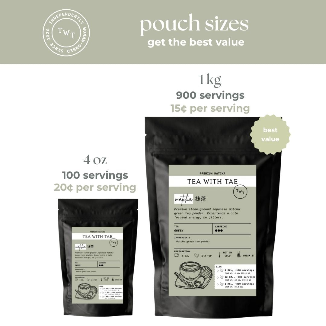 Tea with Tae Matcha Pouch