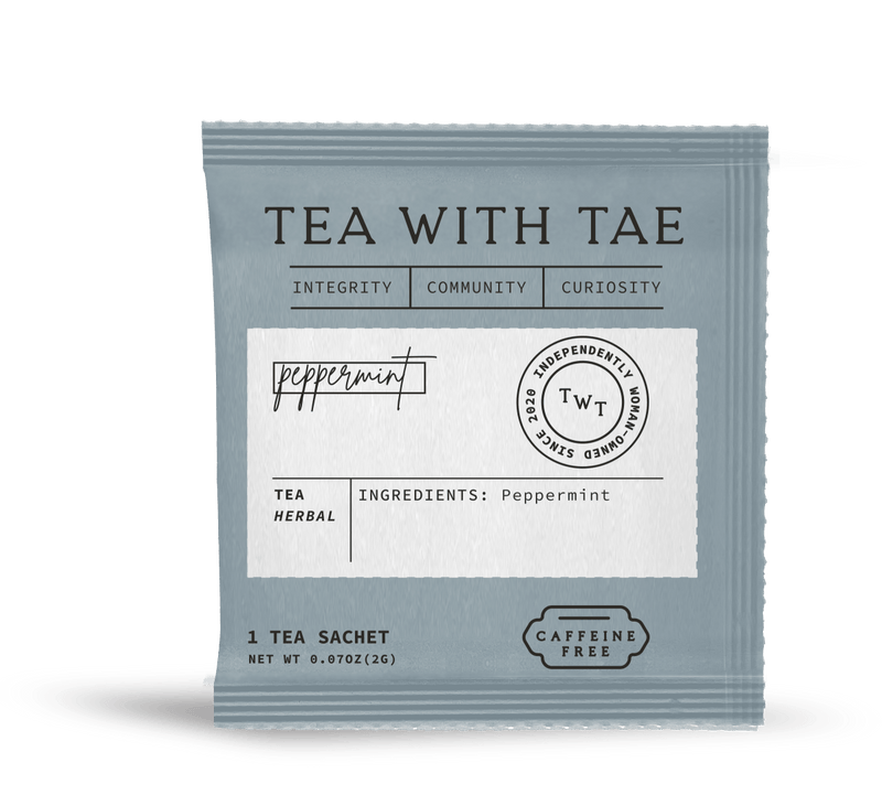 Tea with Tae Peppermint 50 ct. Overwrap Bag