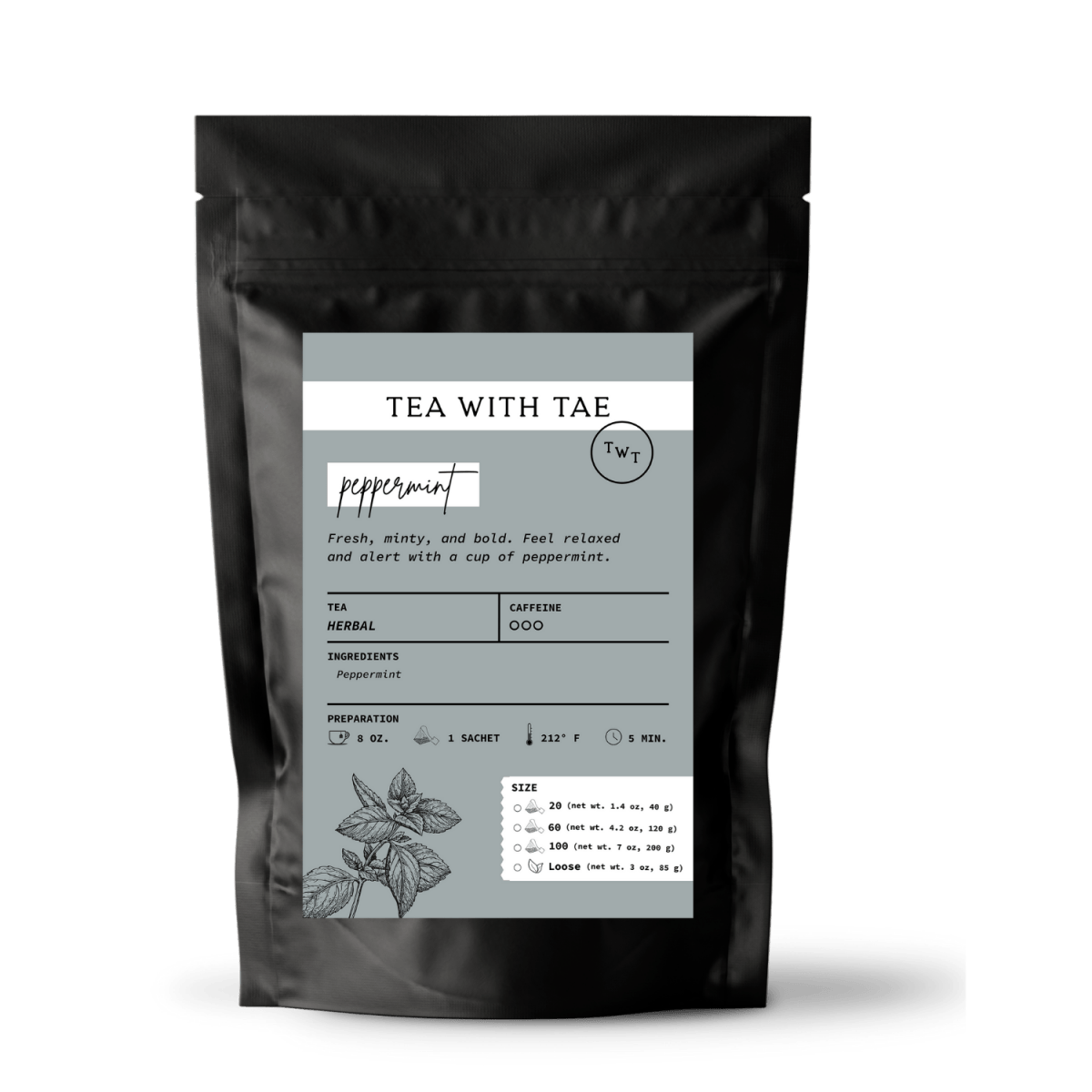 Tea with Tae Peppermint Pouch