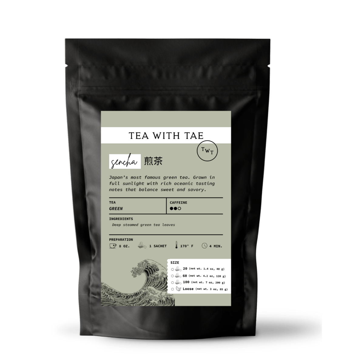 Tea with Tae Sencha Green Tea Pouch