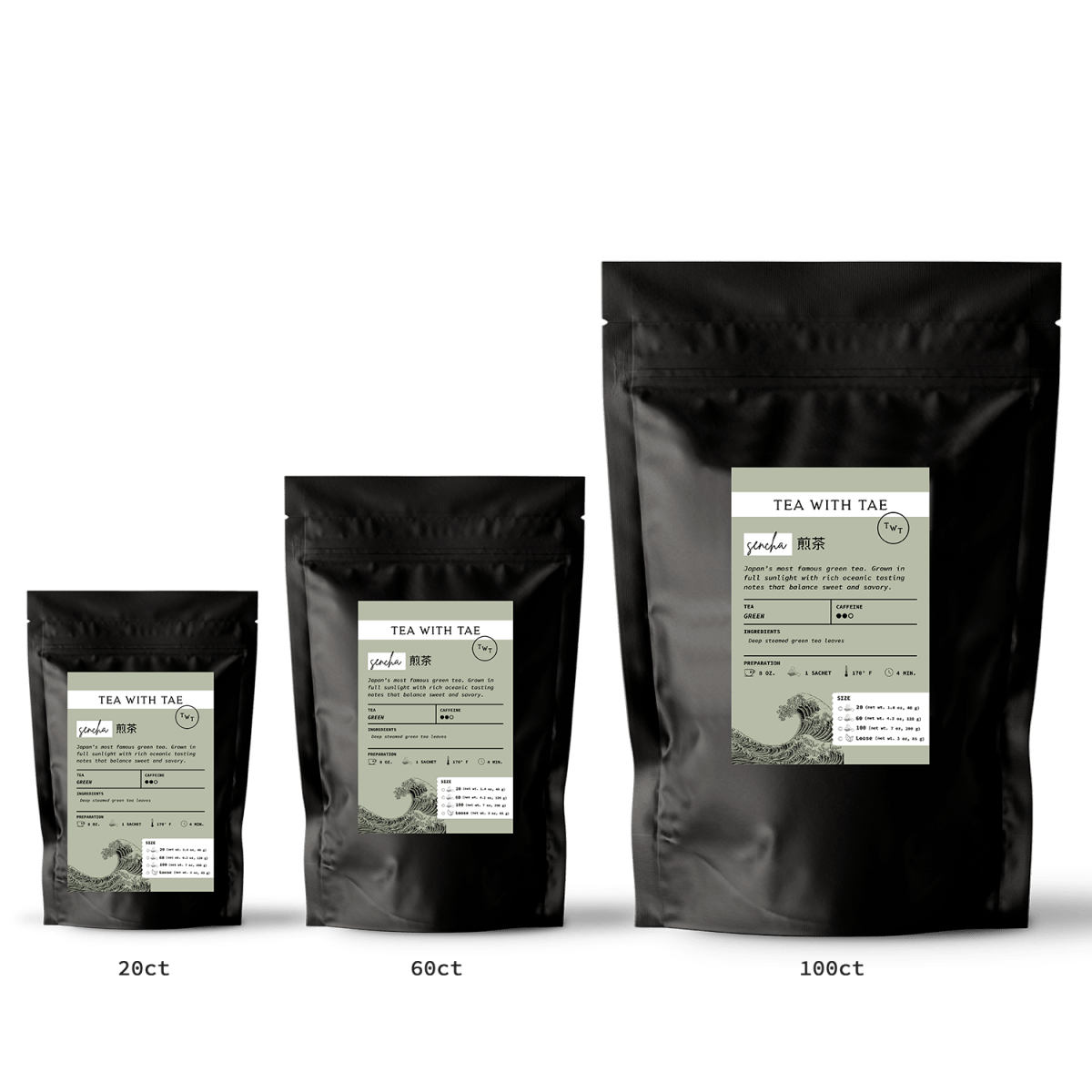 Tea with Tae Sencha Green Tea Pouch