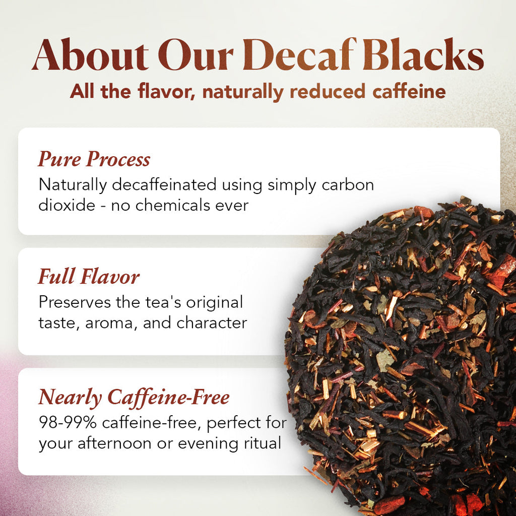 Plum Deluxe Comfort Blend Decaf Black Tea (Orange - Cinnamon)