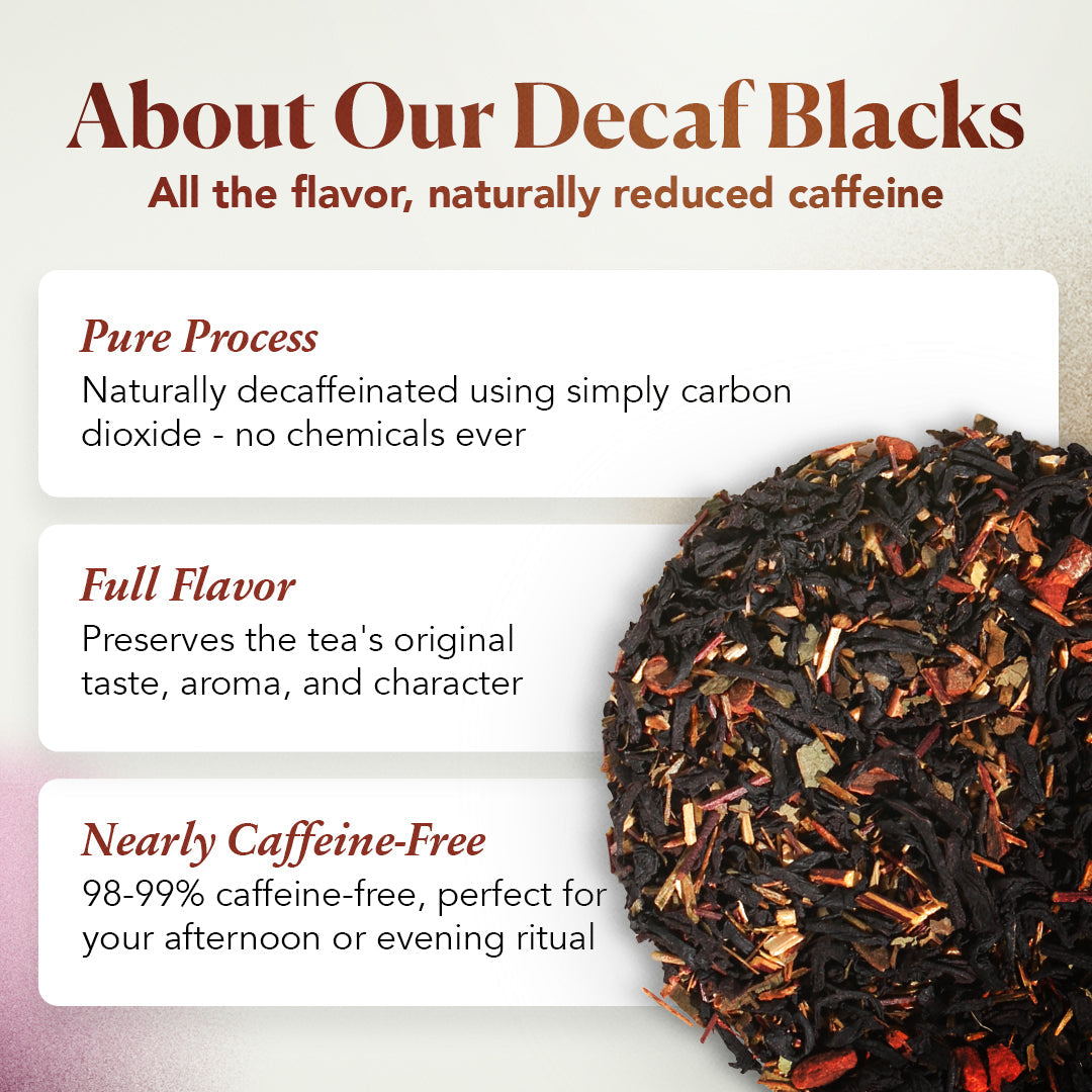 Plum Deluxe Wonder-Full Pomegranate Decaf Black Tea