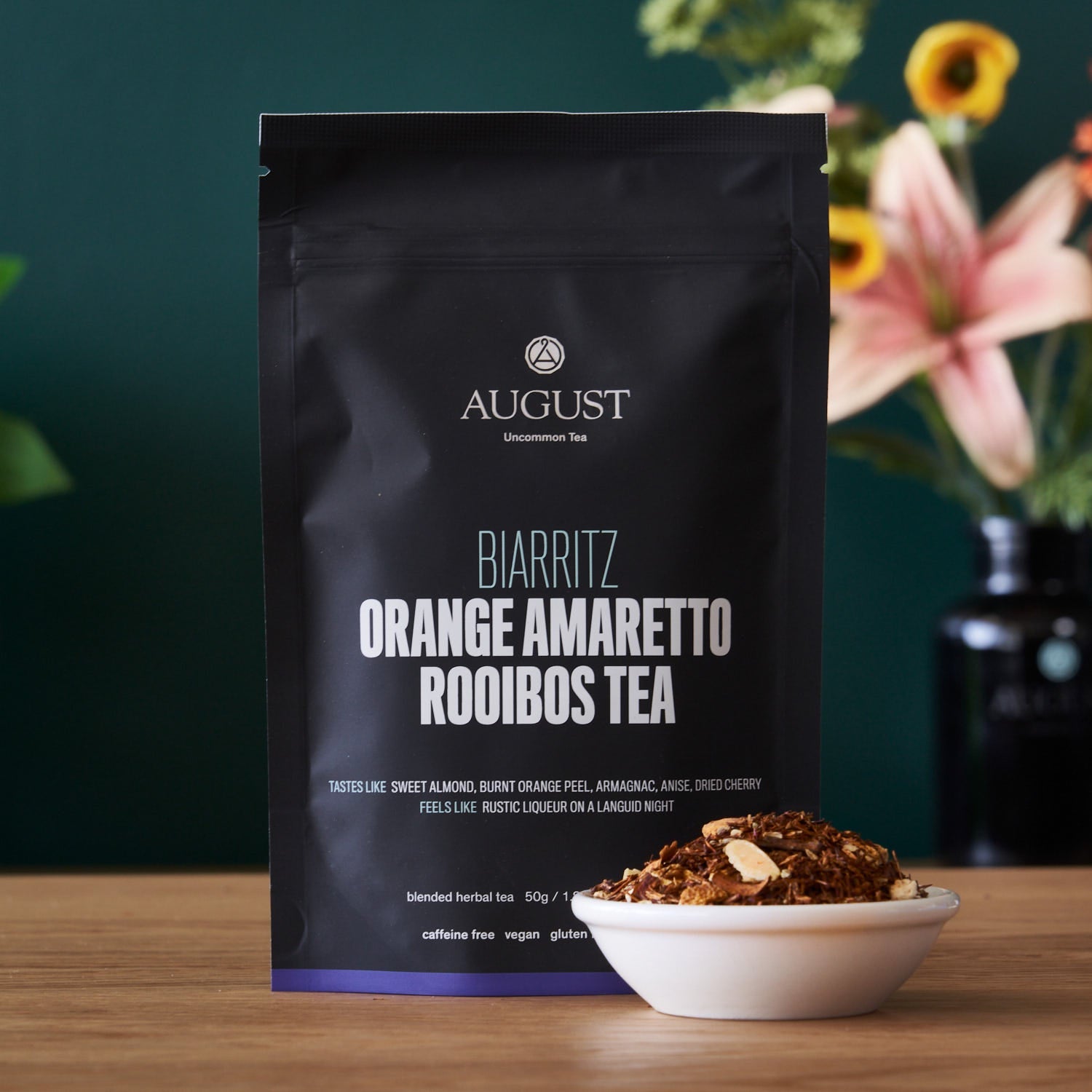 August Biarritz - Orange Amaretto Rooibos Tea (Caffeine Free)