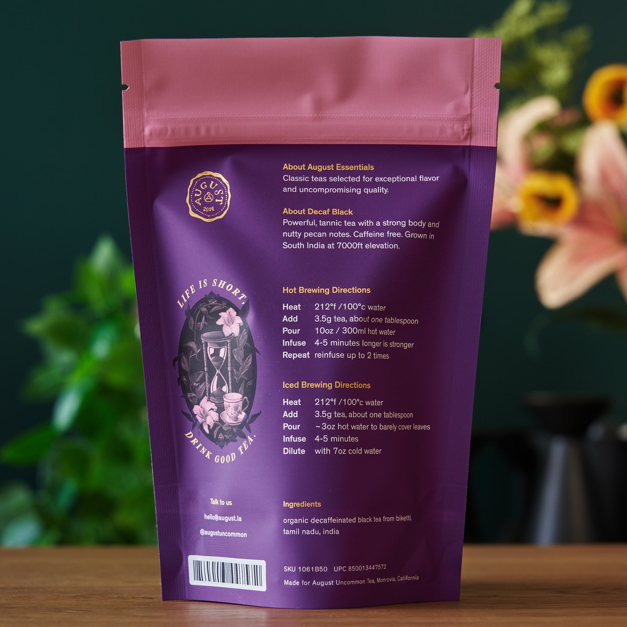 August Essentials Decaf Black Black Tea