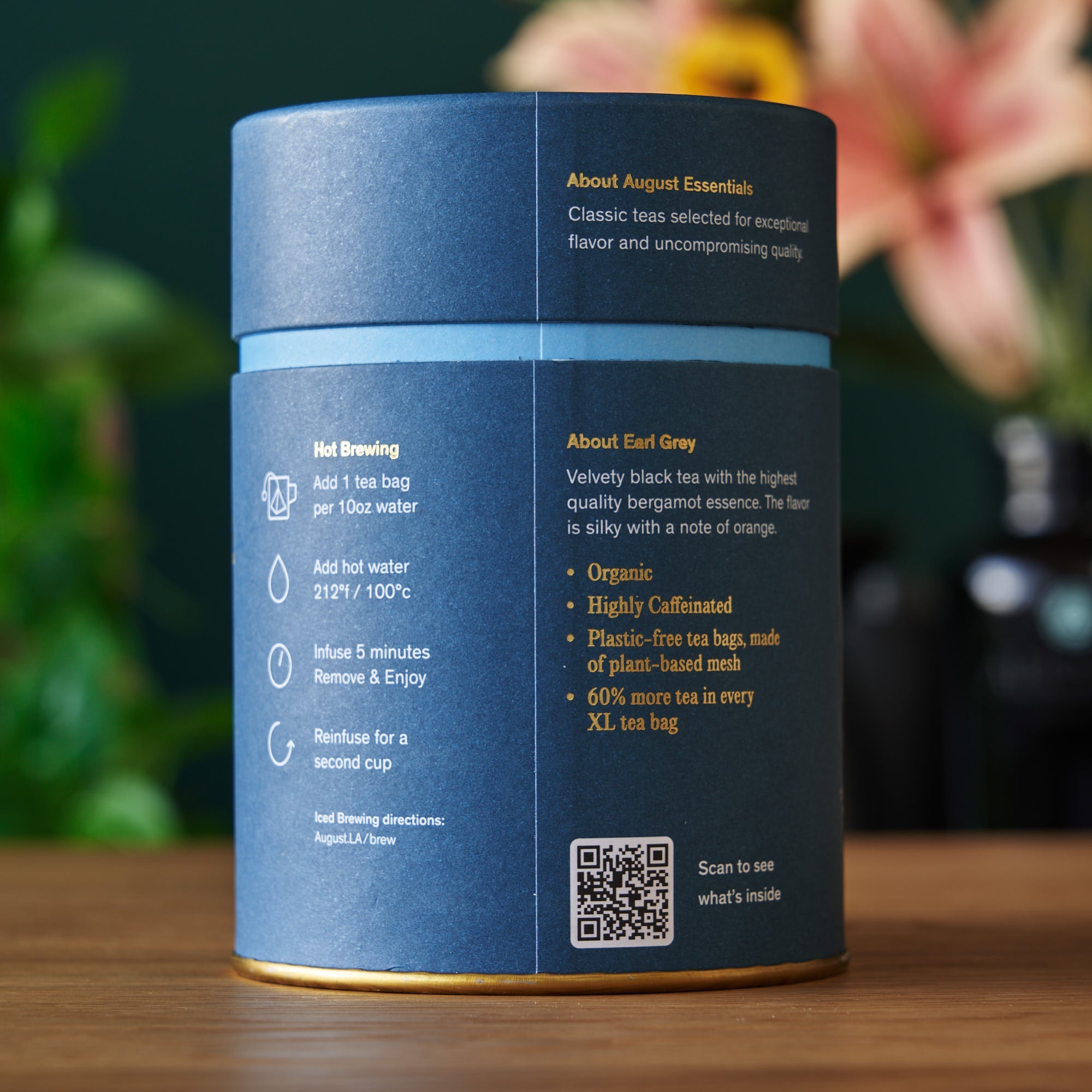 August Essentials Earl Grey Black Tea - 15 Tea Bags