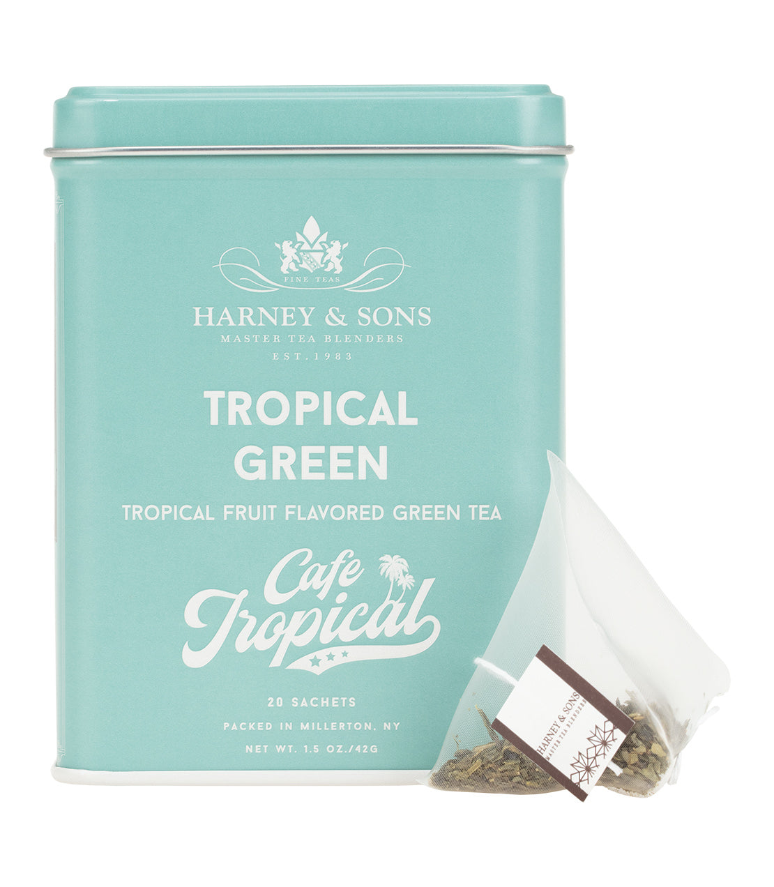 Harney & Sons Tropical Green, Tin of 20 Sachets