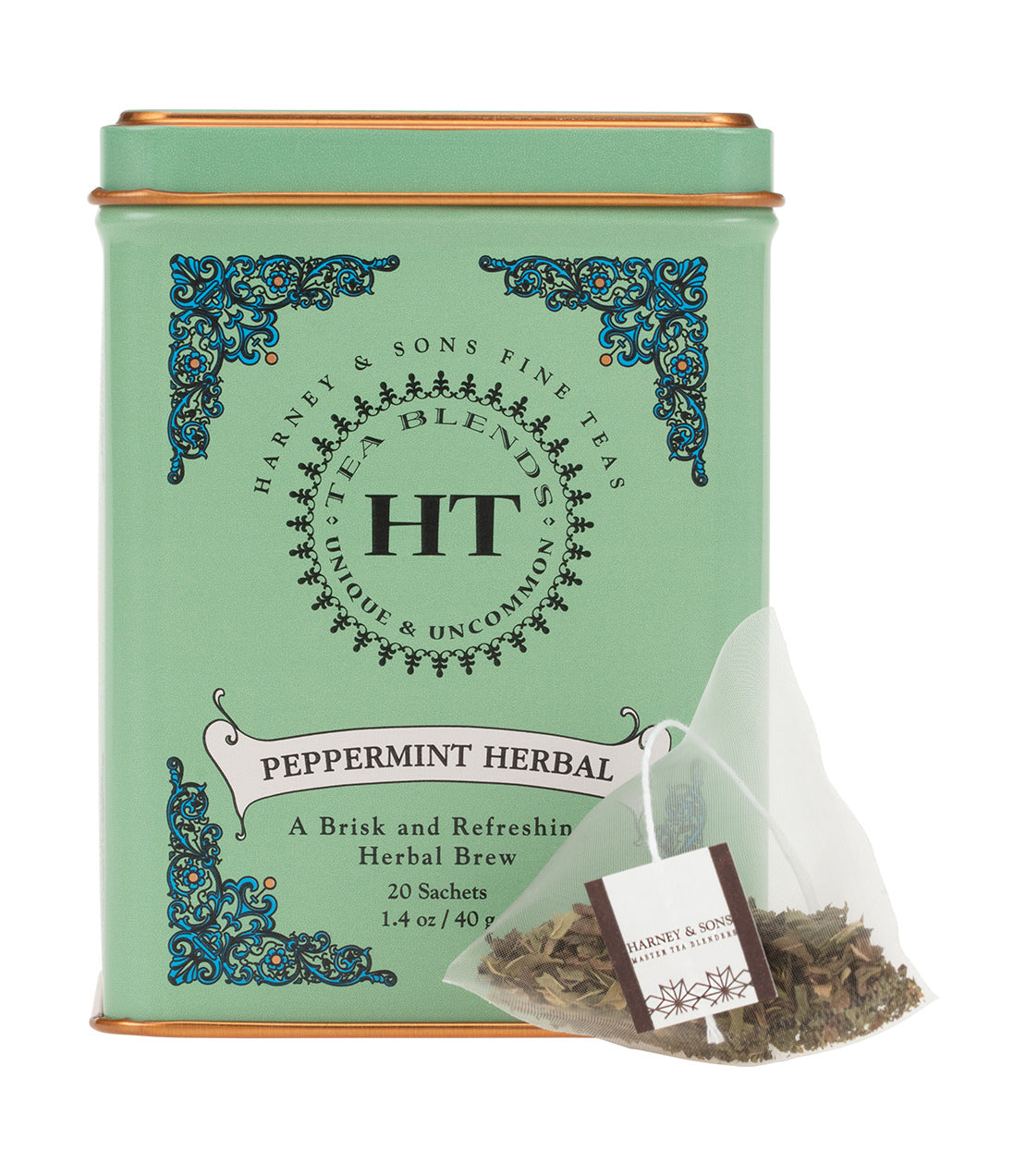 Harney & Sons Peppermint Herbal, HT Tin of 20 Sachets