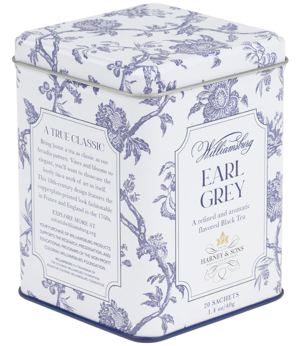 Harney & Sons Williamsburg Earl Grey, Tin of 20 Sachets