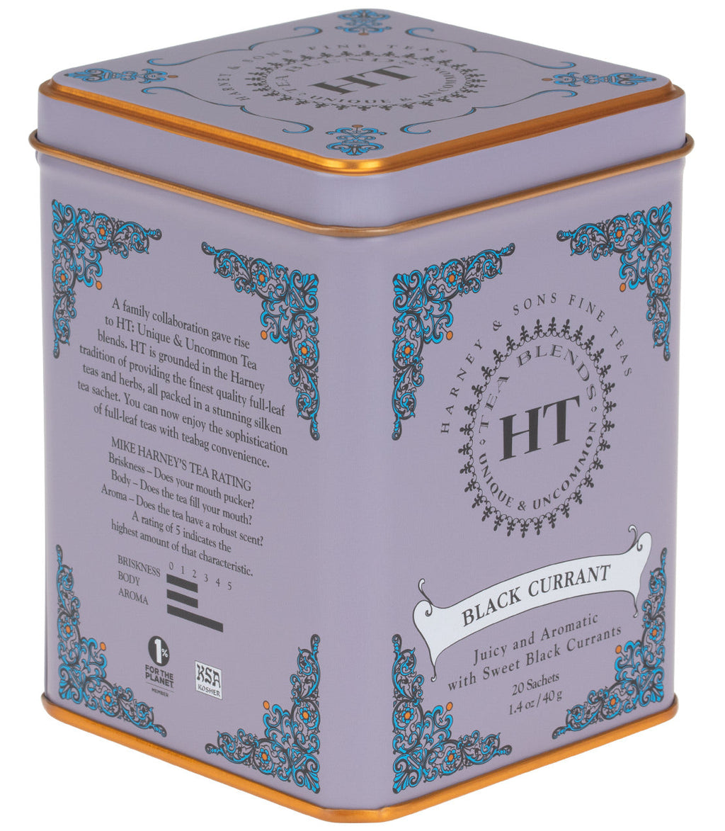 Harney & Sons Black Currant, HT Tin of 20 Sachets