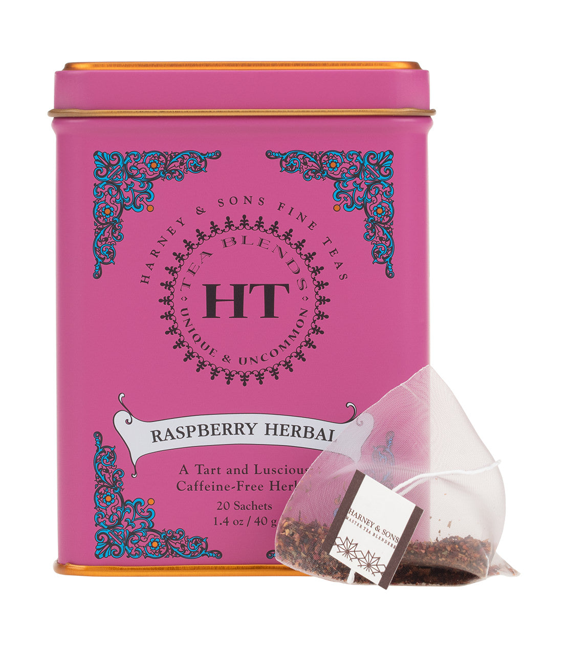 Harney & Sons Raspberry Herbal, HT Tin of 20 Sachets