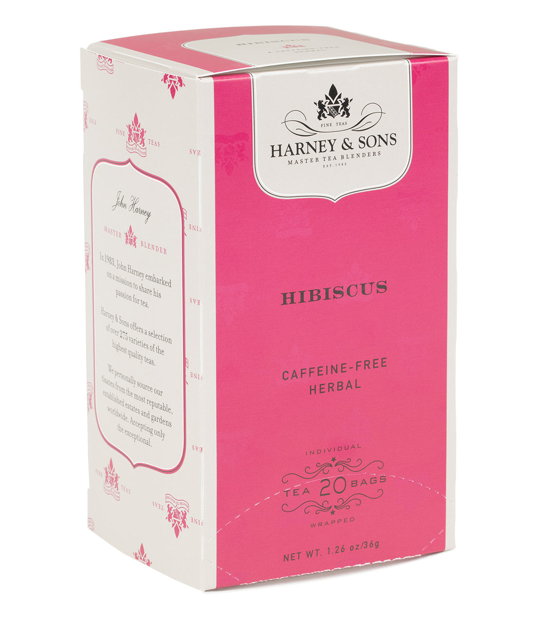 Harney & Sons Hibiscus, Box of 20 Premium Teabags