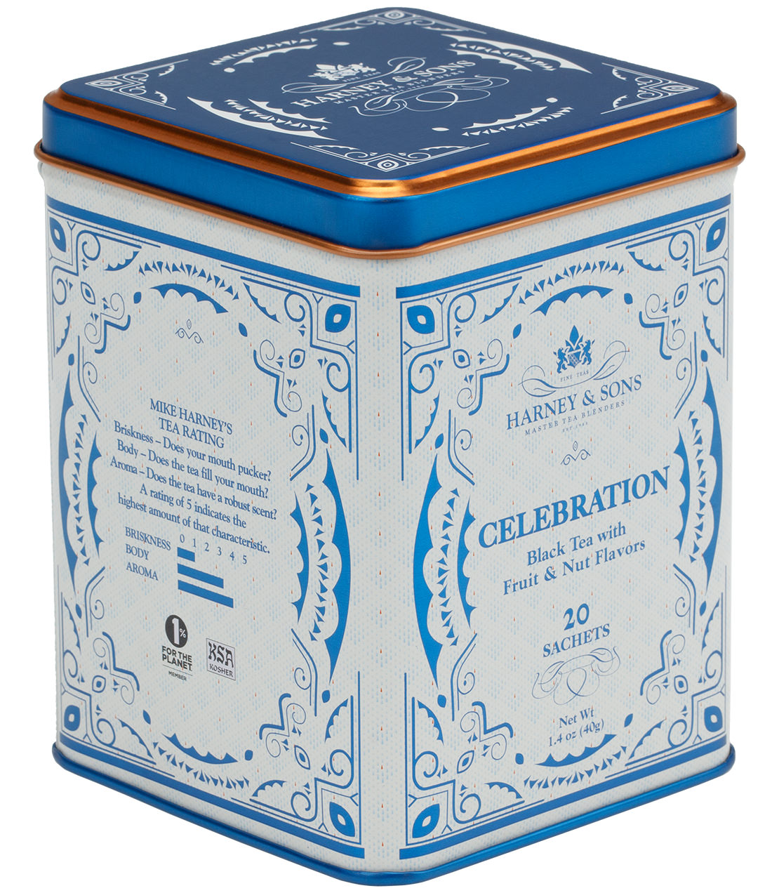 Harney & Sons Celebration Tea, Tin of 20 Sachets