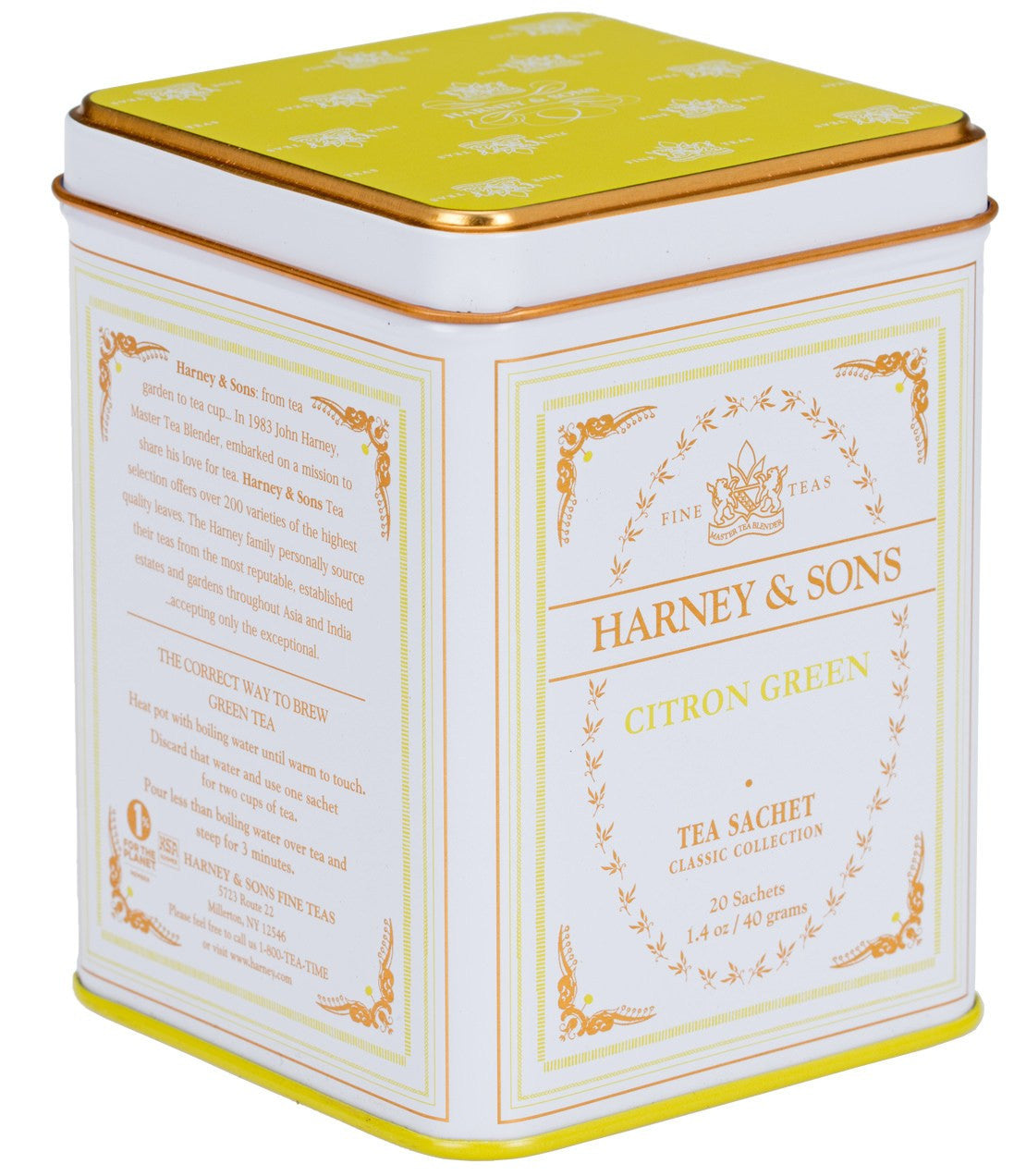 Harney & Sons Citron Green, Classic Tin of 20 Sachets