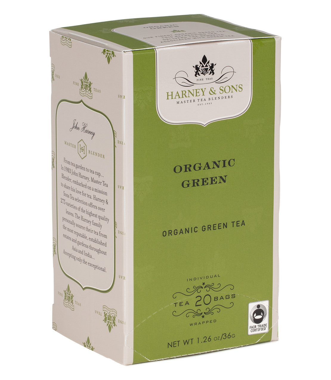 Harney & Sons Organic Green Premium Teabags