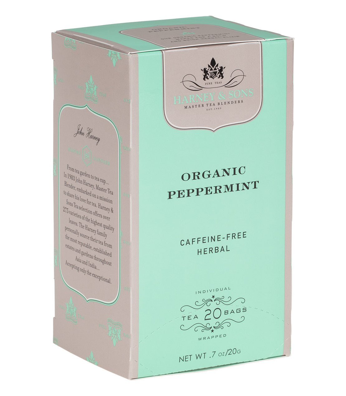 Harney & Sons Organic Peppermint Herbal Premium Teabags