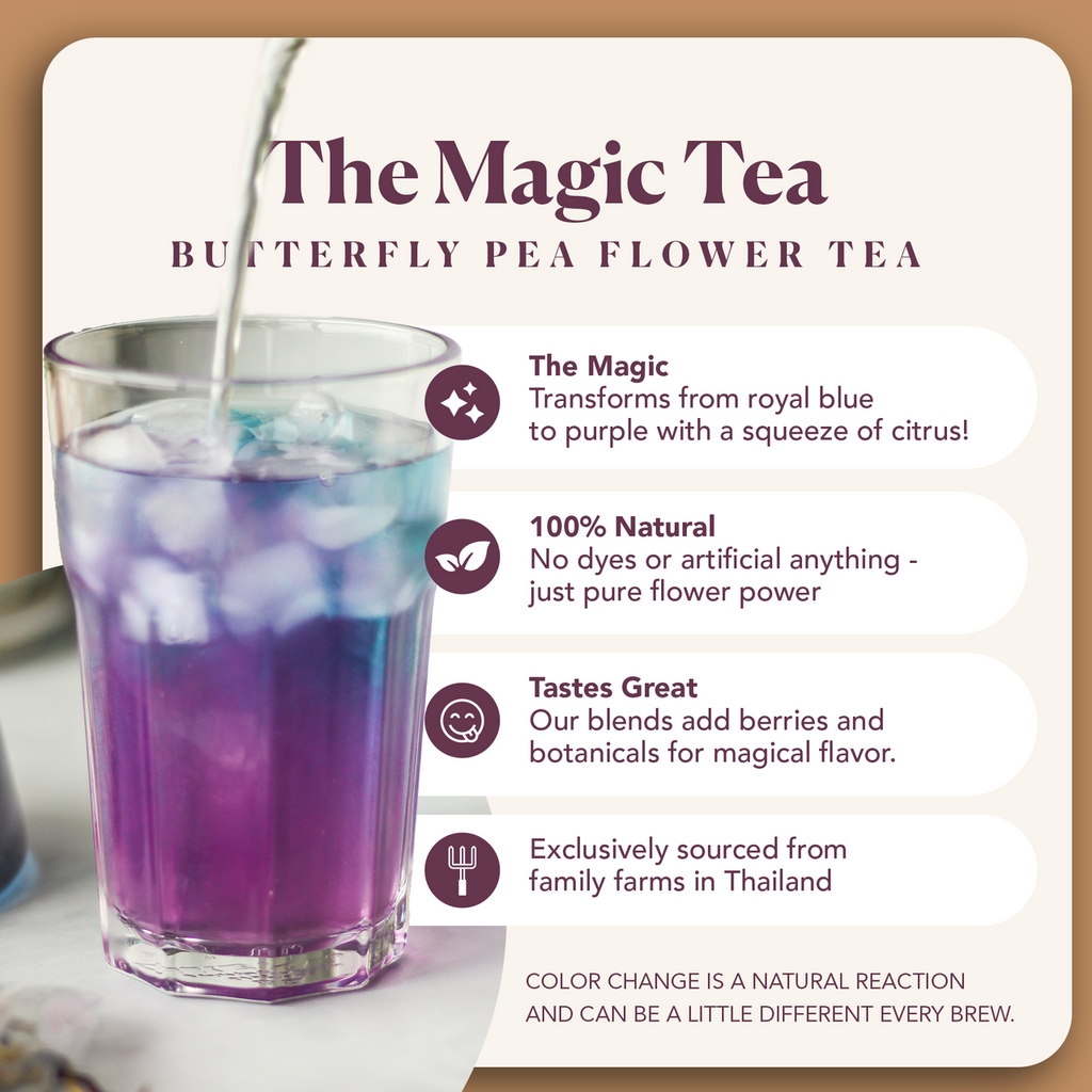 Plum Deluxe Magical Butterfly Herbal Tea (Butterfly Pea Flower / Berries)