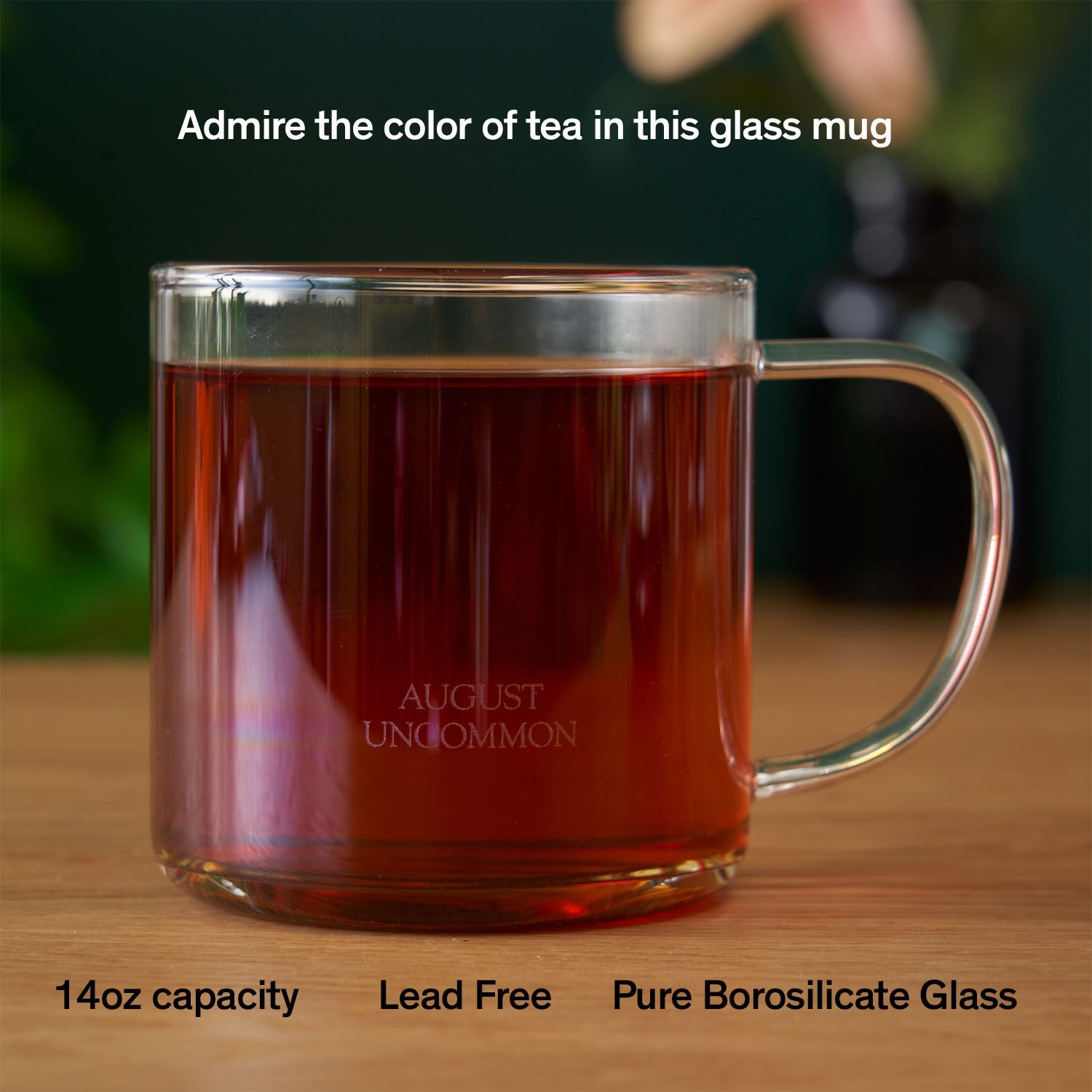 August Glass Mug - Clear Elegance