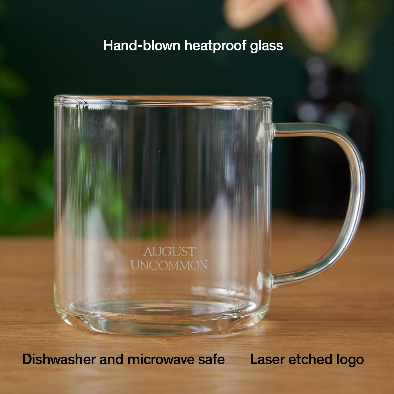 August Glass Mug - Clear Elegance