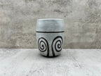 Inoue Tea Shirohake Naruto Gray Mino-yaki Yunomi - Japanese Teacup