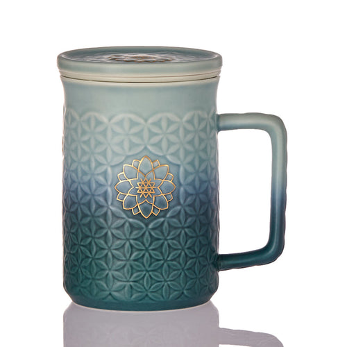 Acera Flower of Life 3-in-1 Tea Mug with Infuser