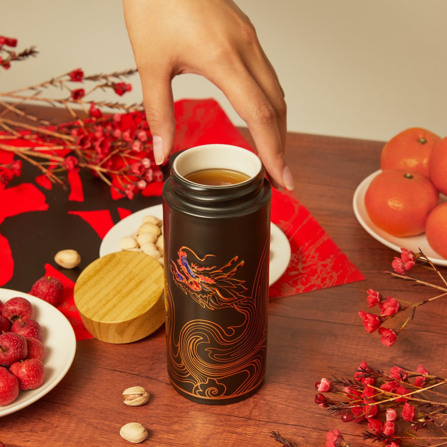 Acera Vibrant Dragoncloud Ceramic Tumbler