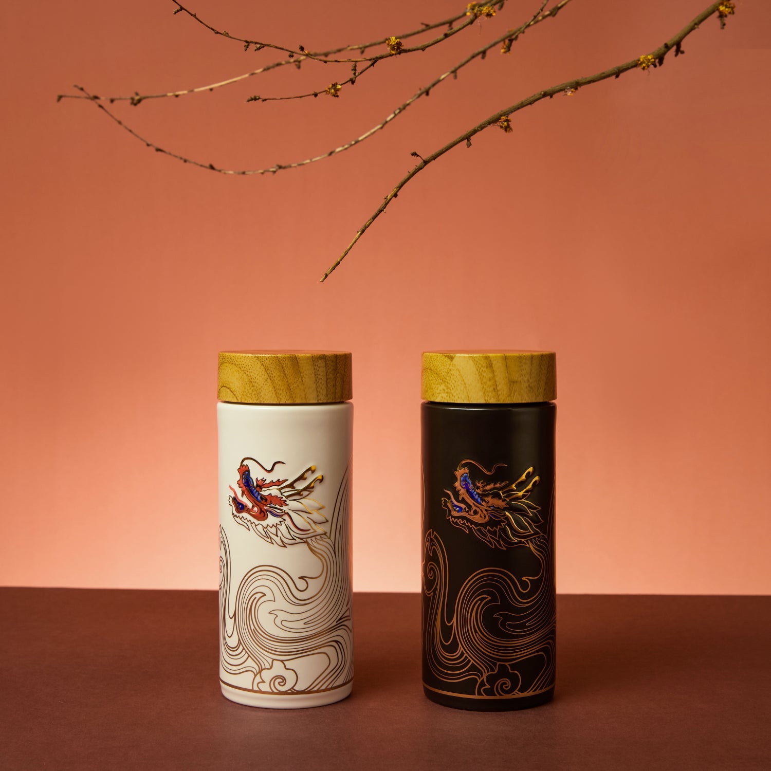Acera Vibrant Dragoncloud Ceramic Tumbler