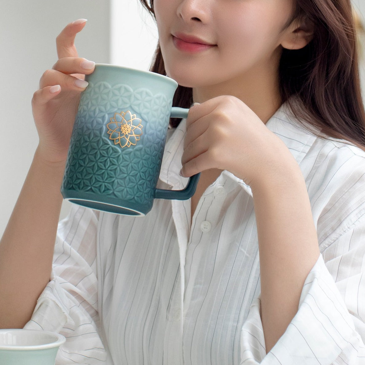 Acera Flower of Life 3-in-1 Tea Mug with Infuser