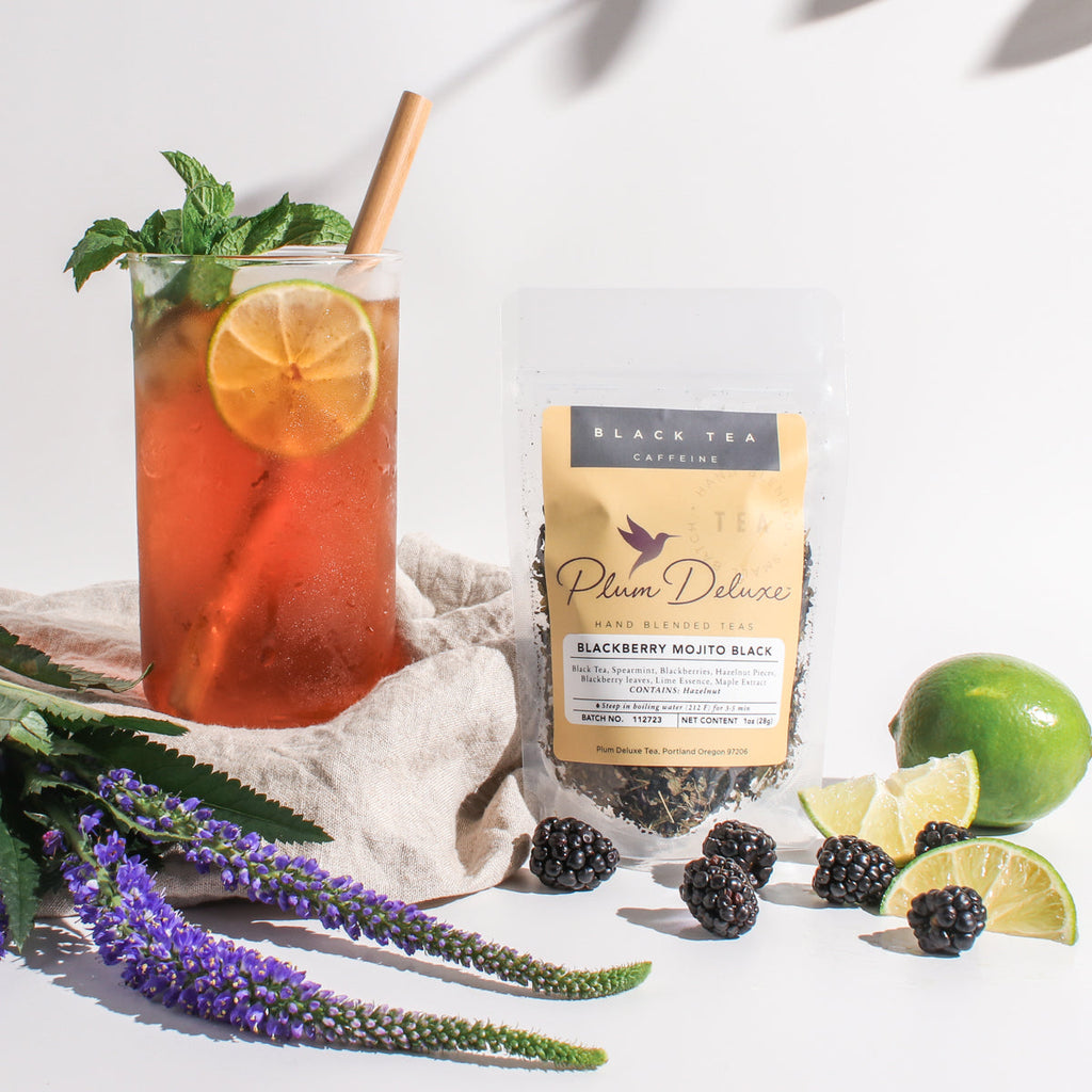 Plum Deluxe Blackberry Mojito Black Tea (Lime - Maple - Spearmint)