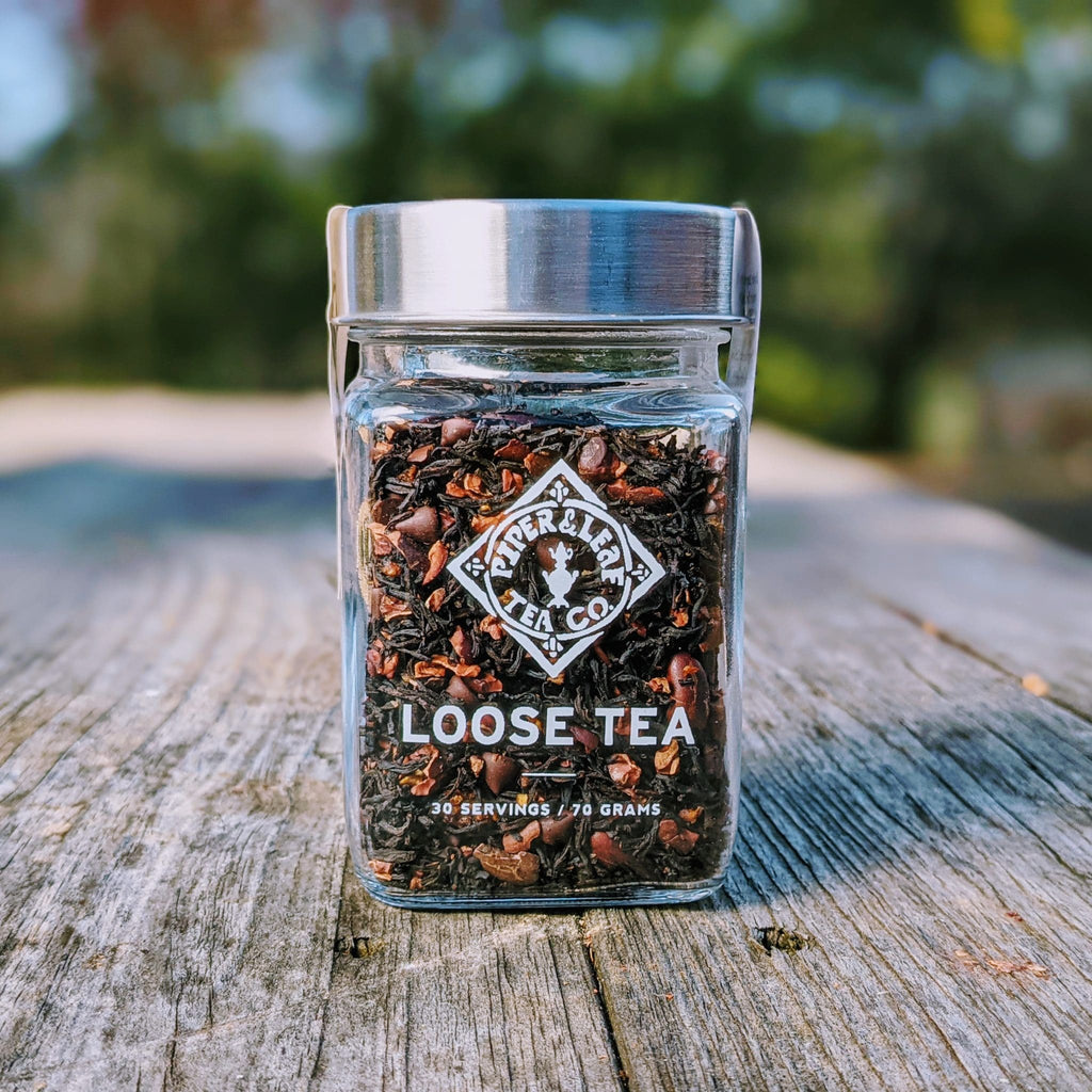 Piper and Leaf Chocola-Tea Glass Jar of Loose Leaf Tea - 30 Servings