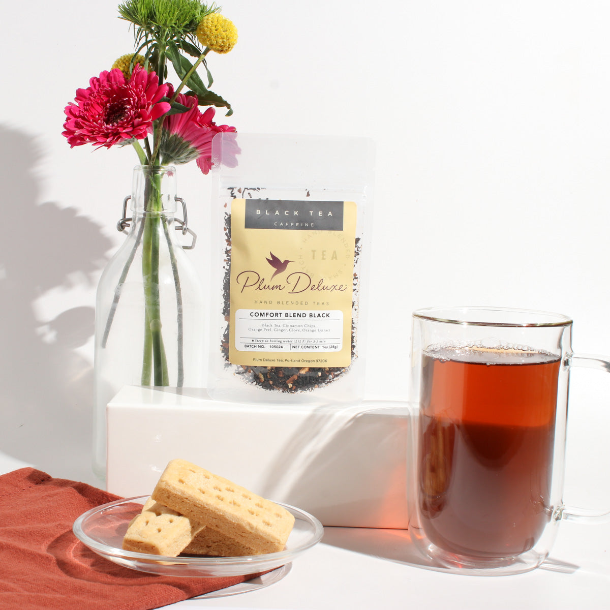 Plum Deluxe Comfort Blend Black Tea (Orange - Cinnamon)