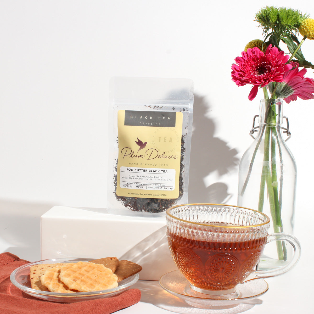 Plum Deluxe Fog Cutter Black Tea (Irish Breakfast w-Hint of Lemon)